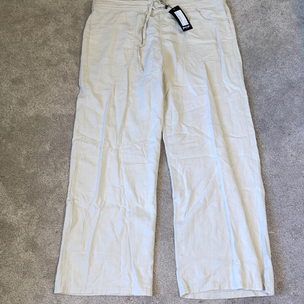 NEW causeway bay wide leg linen trouser pants
